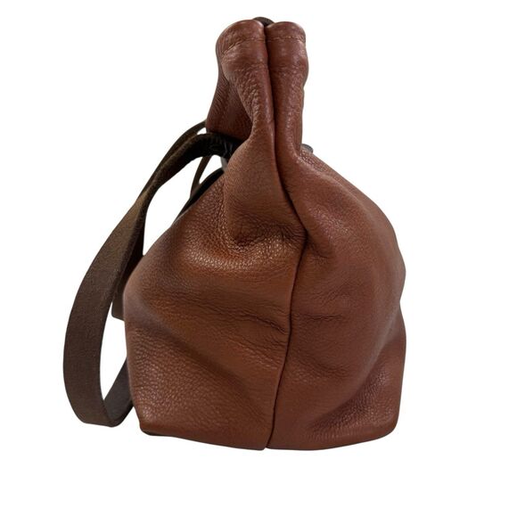 Heather Borg Italian Leather Tote Bag Pebbled Shoulder Bag - Picture 2 of 13